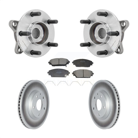 Front Hub Bearing Assembly Coated Disc Brake Rotor And Pads Kit For 2020-2022 Mazda CX-30 KBB-131822