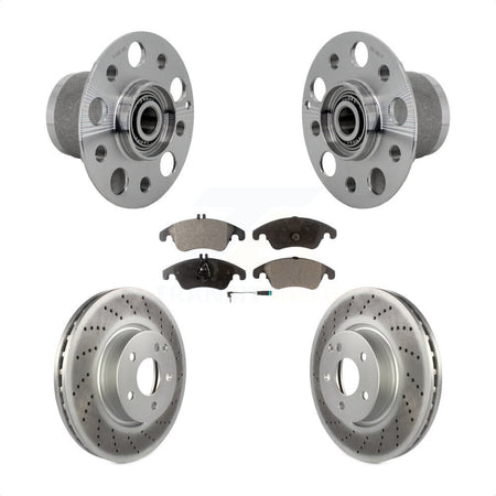 Front Hub Bearing Coated Disc Brake Rotor Pad Kit For Mercedes-Benz C300 E350 C350 SLC300 KBB-131851