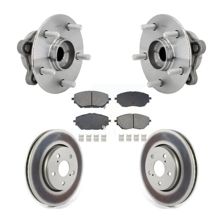 Front Hub Bearing Assembly Coated Disc Brake Rotors And Pads Kit For Toyota C-HR KBB-131949