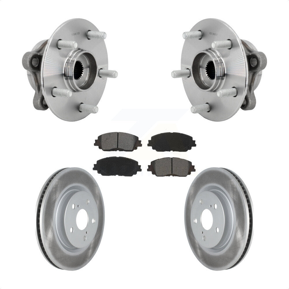 Front Hub Bearing Assembly Coated Brake Rotor Pads Kit For Toyota C-HR Lexus UX250h UX200 KBB-131950