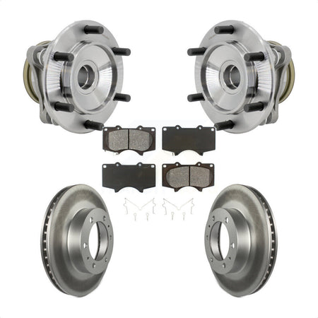 Front Hub Bearing Assembly Coat Brake Rotor Pads Kit For Toyota Tacoma 4Runner FJ Cruiser KBB-131983