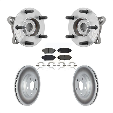 Front Hub Bearing Assembly Coated Disc Brake Rotor And Pads Kit For 2020-2022 Mazda CX-30 KBB-131987