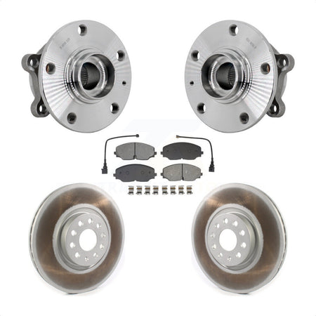 Front Hub Bearing Assembly Coated Brake Rotor & Pads Kit For Volkswagen Atlas Cross Sport KBB-131989