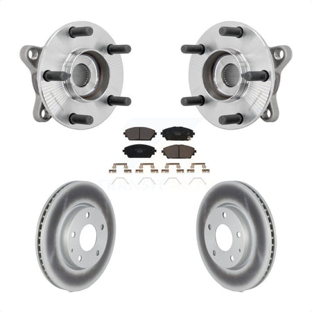 Front Hub Bearing Coated Brake Rotor Pads Kit For Mazda 3 Vehicles Manufactured In Mexico KBB-132076