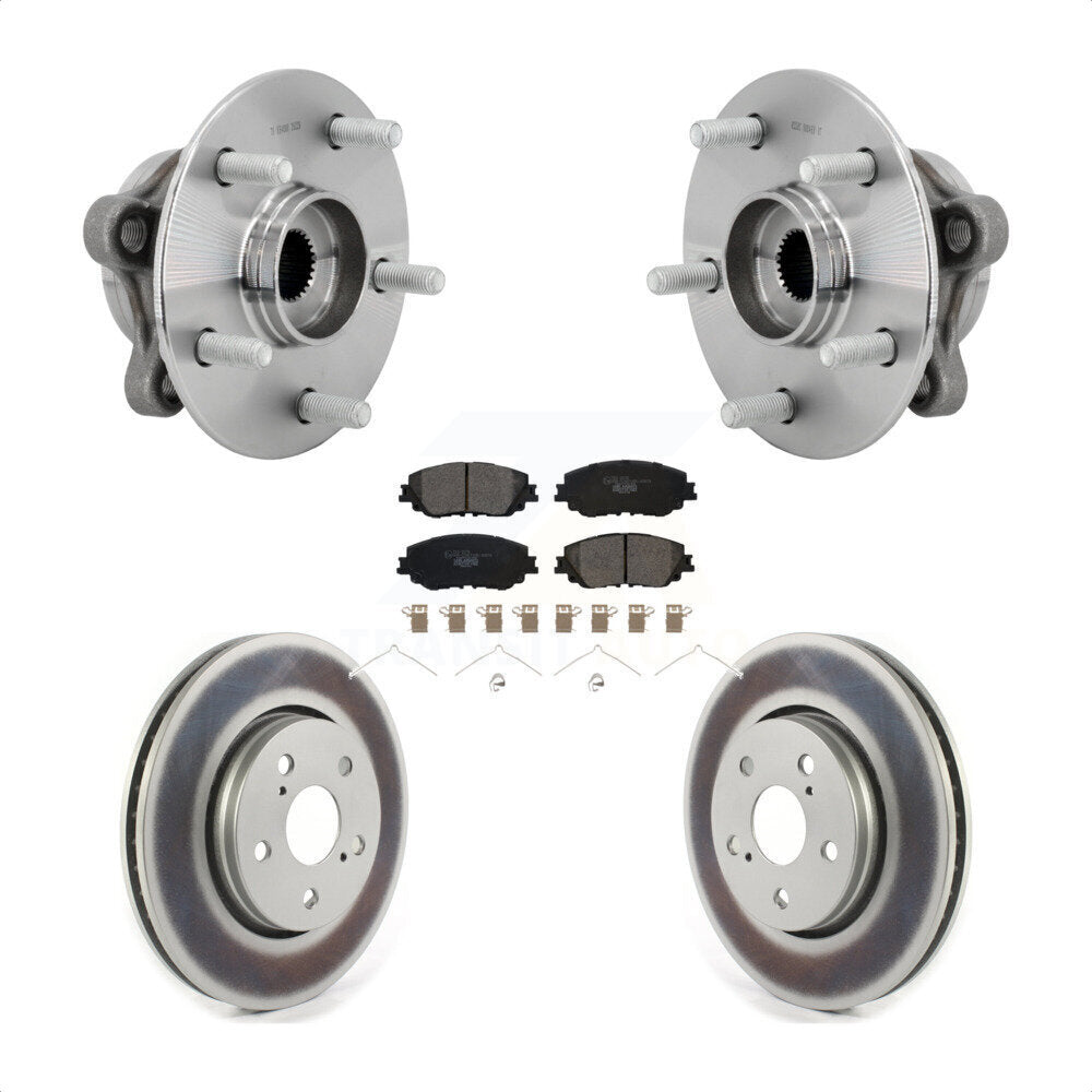 Front Hub Bearing Coat Brake Rotor Pad Kit For Toyota C-HR Vehicles Manufactured In Japan KBB-132089