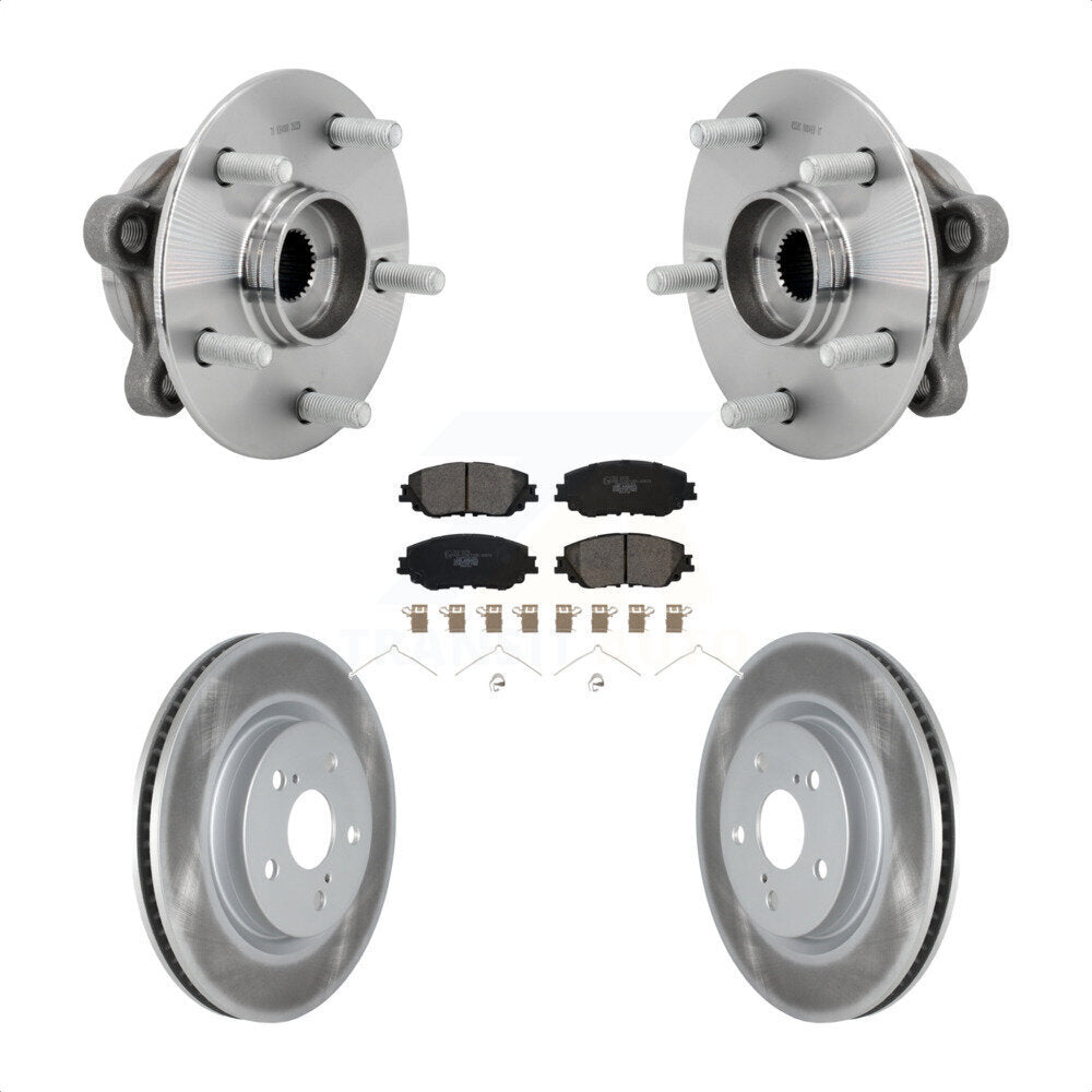 Front Hub Bearing Assembly Coated Brake Rotor Pads Kit For Toyota C-HR Lexus UX250h UX200 KBB-132090