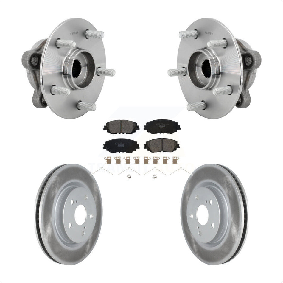 Front Hub Bearing Assembly Coated Brake Rotor Pads Kit For Toyota C-HR Lexus UX250h UX200 KBB-132090