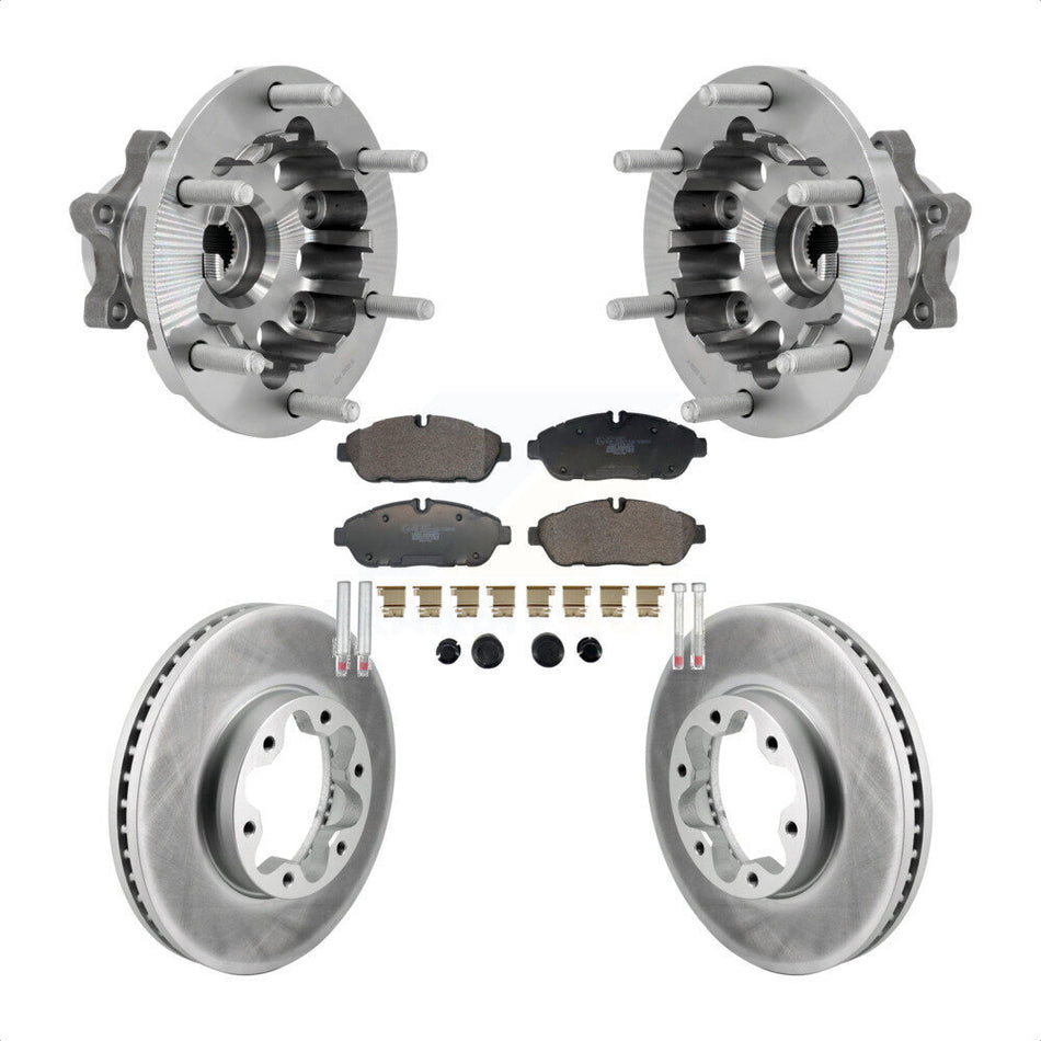 Front Hub Bearing Coated Brake Rotor Pad Kit For Ford Transit-250 Transit-350 Transit-150 KBB-132105