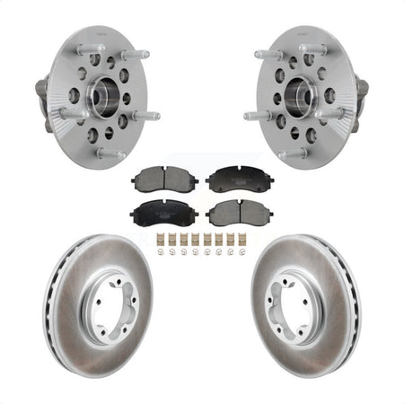 Front Hub Bearing Assembly Coated Disc Brake Rotor And Ceramic Pad Kit For Ford E-Transit KBB-132106