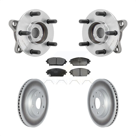 Front Hub Bearing Assembly Coated Disc Brake Rotor And Pads Kit For 2020-2022 Mazda CX-30 KBB-132107