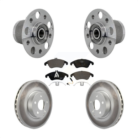 Front Hub Bearing Coated Disc Brake Rotor Pad Kit For Mercedes-Benz C300 E350 C350 SLC300 KBB-132137