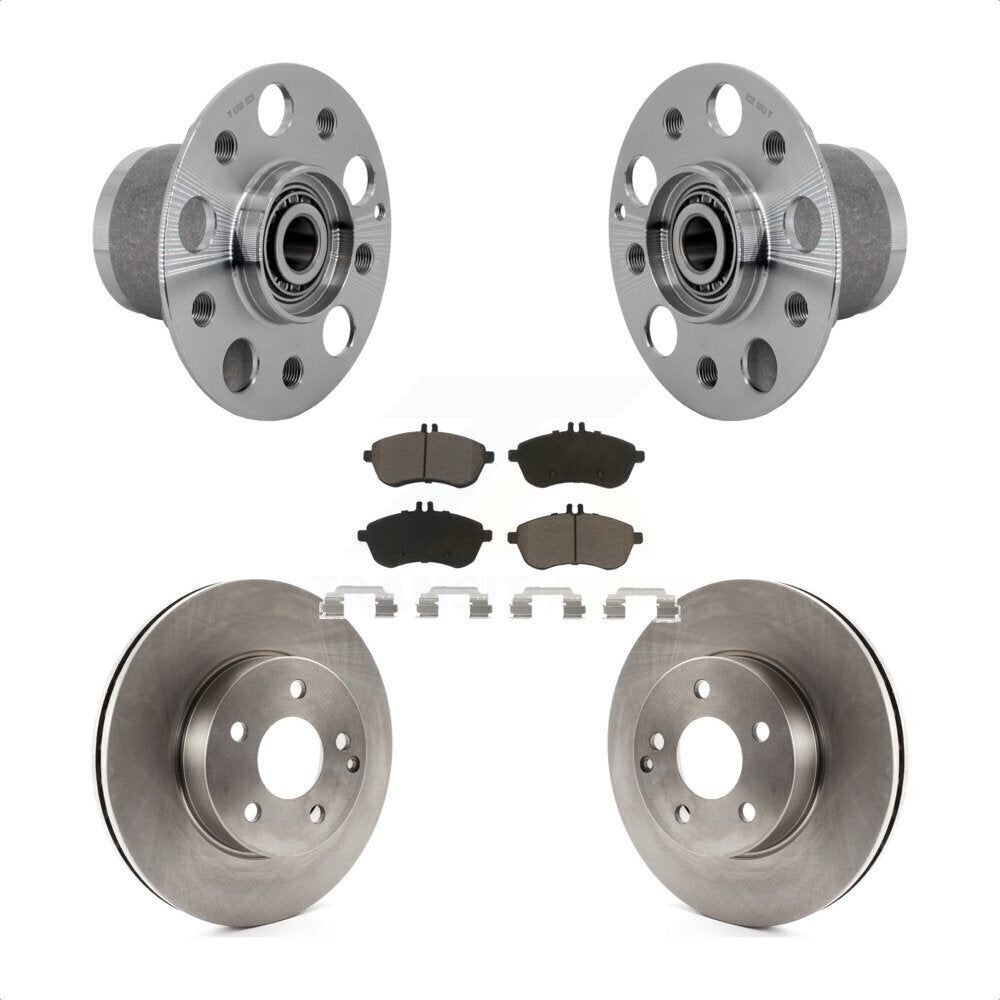 Front Hub Bearing Assembly Disc Brake Rotors And Pads Kit For Mercedes-Benz C300 C250 KBB-132168