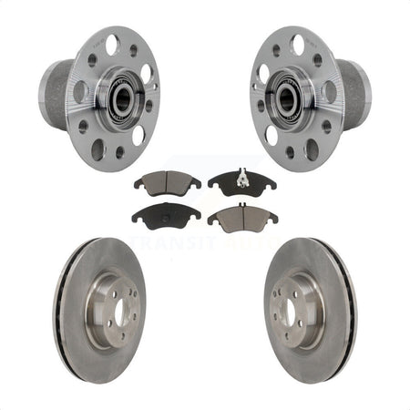 Front Hub Bearing Assembly Disc Brake Rotors And Pads Kit For Mercedes-Benz C250 E550 KBB-132169