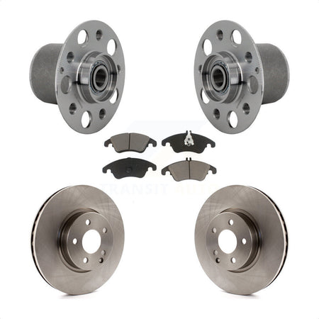 Front Hub Bearing Assembly Disc Brake Rotor And Pads Kit For Mercedes-Benz E350 E400 E250 KBB-132171