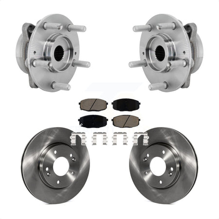 Front Hub Bearing Assembly Disc Brake Rotors And Pads Kit For Hyundai Kona Kia Seltos KBB-132180