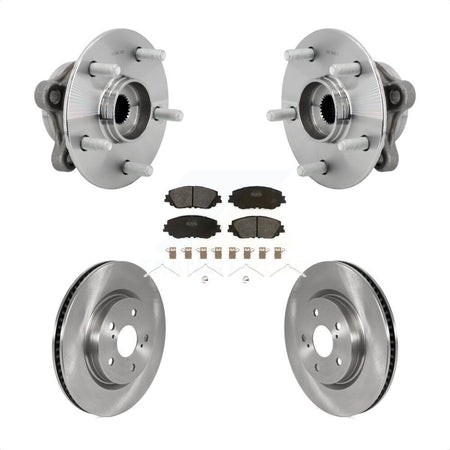Front Hub Bearing Assembly Disc Brake Rotor & Pads Kit For Toyota C-HR Lexus UX250h UX200 KBB-132220