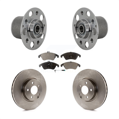 Front Hub Bearing Assembly Disc Brake Rotor And Pads Kit For Mercedes-Benz E350 E400 E250 KBB-132250