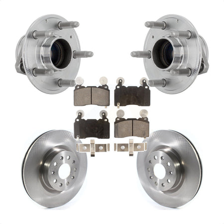 Front Hub Bearing Assembly Disc Brake Rotor Pad Kit For Chevrolet Camaro Cadillac CT6 CTS KBB-132254