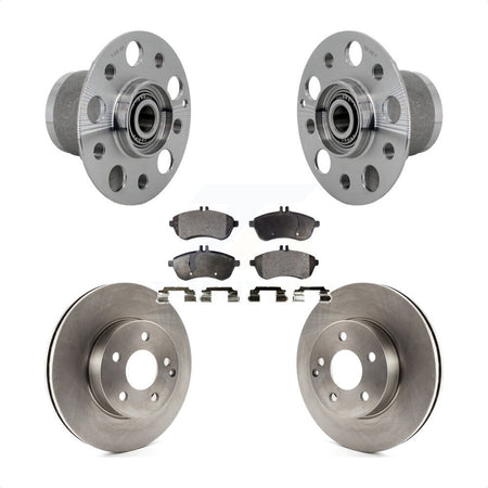 Front Hub Bearing Assembly Disc Brake Rotors And Pads Kit For Mercedes-Benz C300 C250 KBB-132261