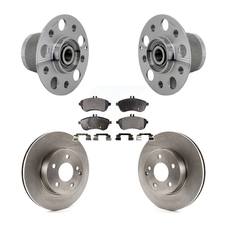 Front Hub Bearing Assembly Disc Brake Rotors And Pads Kit For Mercedes-Benz C300 C250 KBB-132261