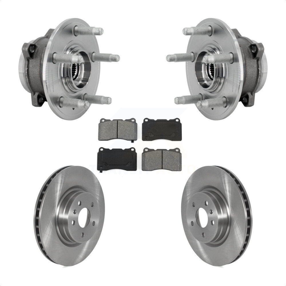 Front Hub Bearing Assembly Disc Brake Rotors And Semi-Metallic Pads Kit For Tesla S X KBB-132279