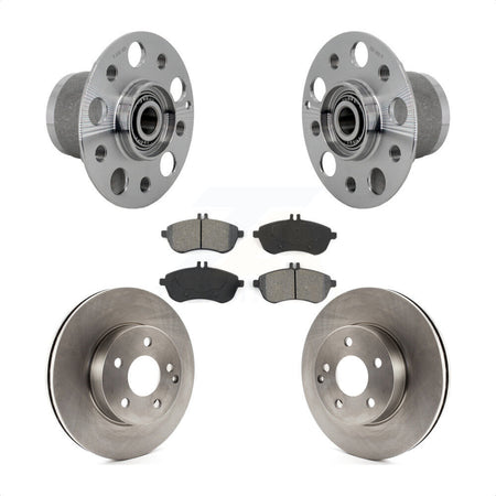 Front Hub Bearing Assembly Disc Brake Rotors And Pads Kit For Mercedes-Benz C300 C250 KBB-132283