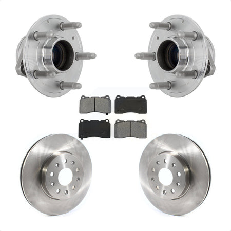 Front Hub Bearing Assembly Disc Brake Rotor Pad Kit For Chevrolet Camaro Cadillac CTS CT6 KBB-132288
