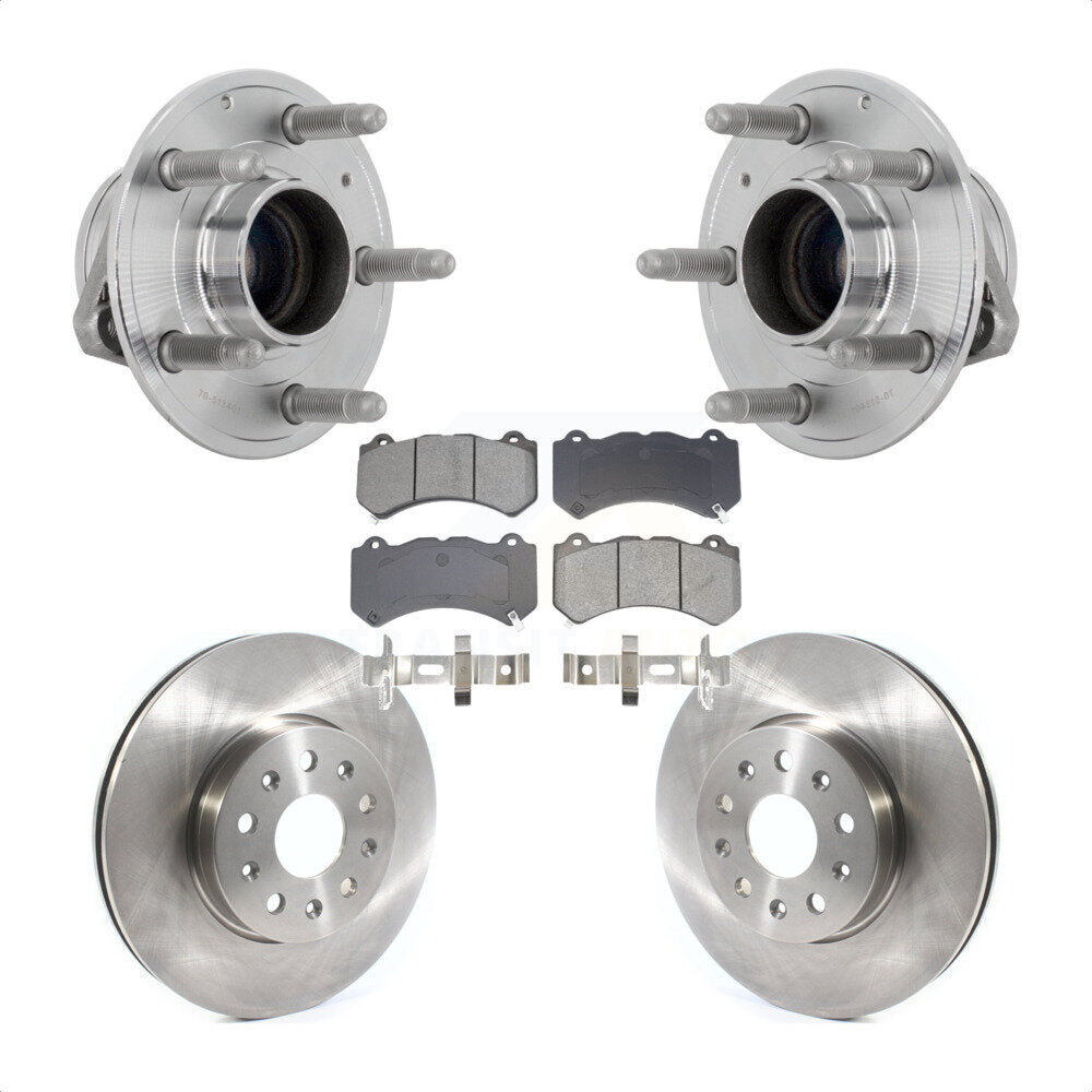 Front Hub Bearing Assembly Disc Brake Rotors And Pads Kit For Chevrolet Camaro LT LS KBB-132290