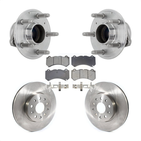 Front Hub Bearing Assembly Disc Brake Rotors And Pads Kit For Chevrolet Camaro LT LS KBB-132290