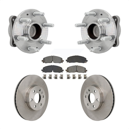 Front Hub Bearing Brake Rotor And Pad Kit For 2021-2022 Chevrolet Colorado GMC Canyon RWD KBB-132291