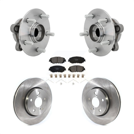 Front Hub Bearing Brake Rotor Pad Kit For 2019 Toyota C-HR Vehicles Manufactured In Japan KBB-132330