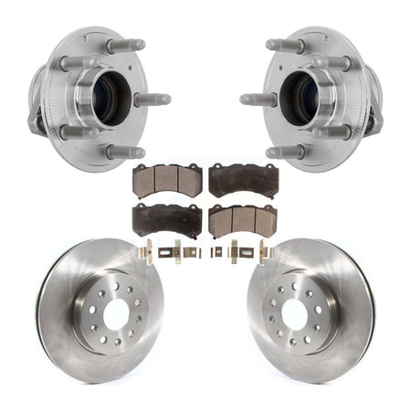 Front Hub Bearing Assembly Disc Brake Rotors And Pads Kit For Chevrolet Camaro LT LS KBB-132349