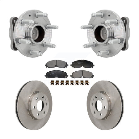 Front Hub Bearing Brake Rotor And Pad Kit For 2021-2022 Chevrolet Colorado GMC Canyon RWD KBB-132351