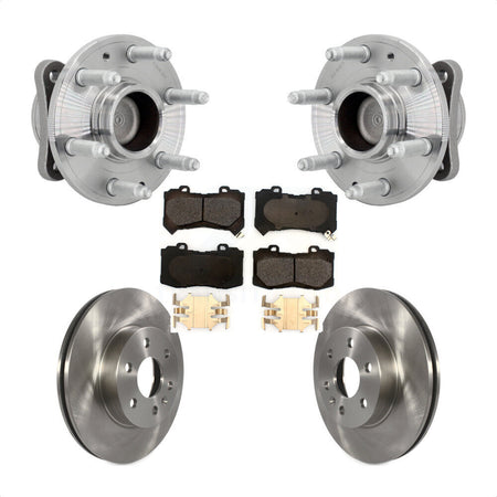 Front Hub Bearing Brake Rotor And Pad Kit For 2015-2020 Chevrolet Colorado GMC Canyon RWD KBB-132381