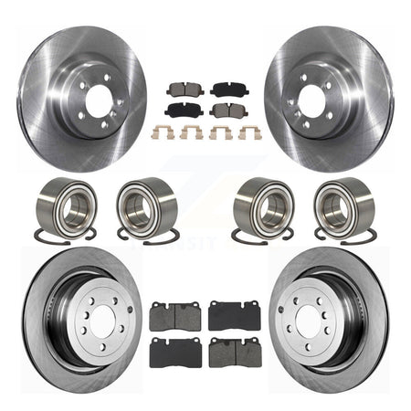 Front Rear Bearing Brake Rotor Pad Kit (10Pc) For 2006-2009 Land Rover Range Supercharged KBB-132391