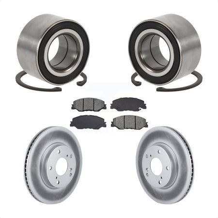 Front Wheel Bearing Coated Disc Brake Rotors And Pads Kit For 2019-2022 Honda Insight KBB-132418