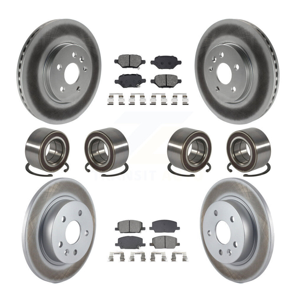 Front Rear Bearing Coated Brake Rotor Pads Kit (10Pc) For Buick Encore Chevrolet Trax AWD KBB-132420