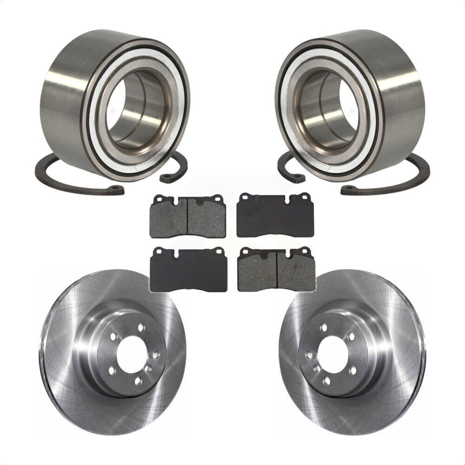 Front Wheel Bearing Disc Brake Rotor Pads Kit For 2006-2009 Land Rover Range Supercharged KBB-132426