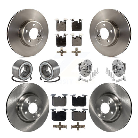 Front Rear Hub Bearings Disc Brake Rotors And Pads Shoes Kit (10Pc) For BMW M240i xDrive KBB-132662