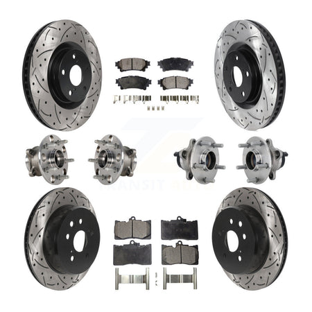 Front Rear Hub Bearing Coat Brake Rotor Pad Kit (10Pc) For Lexus GS350 RC300 GS450h GS300 KBB-132765