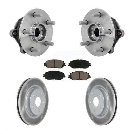 Front Hub Bearing Assembly Coated Disc Brake Rotors And Pads Kit For Toyota RAV4 Venza KBB-132981