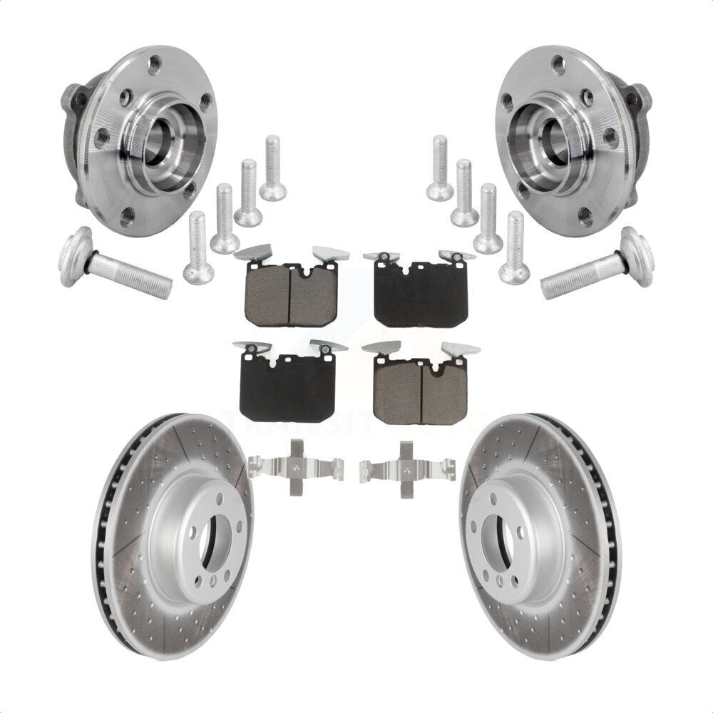 Front Hub Bearing Coat Brake Rotor Pad Kit For BMW 330i xDrive 440i Gran Coupe 320i M240i KBB-132991