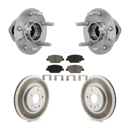 Front Hub Bearing Assembly Coated Disc Brake Rotor And Ceramic Pad Kit For Buick Envision KBB-132999