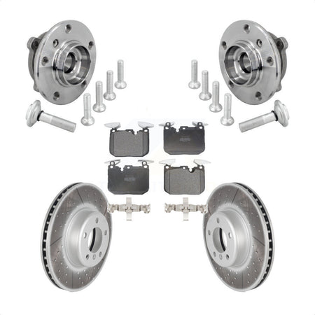Front Hub Bearing Coat Brake Rotor Pad Kit For BMW 330i xDrive 440i Gran Coupe 320i M240i KBB-133096
