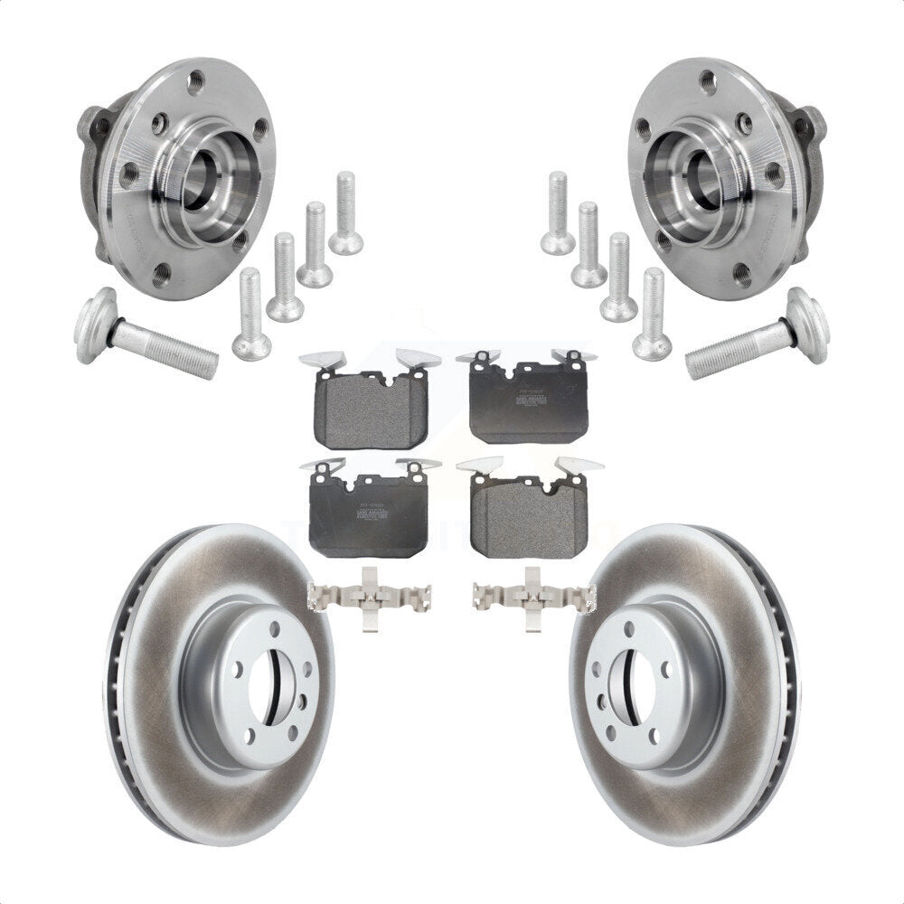 Front Hub Bearing Coat Brake Rotor Pad Kit For BMW 330i xDrive 440i Gran Coupe 320i M240i KBB-133097