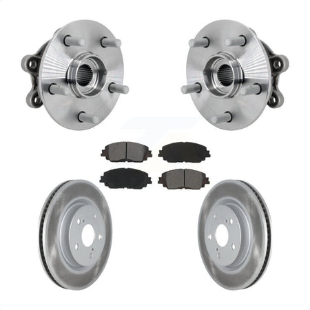 Front Hub Bearing Assembly Coated Disc Brake Rotors And Pads Kit For Toyota RAV4 KBB-133210