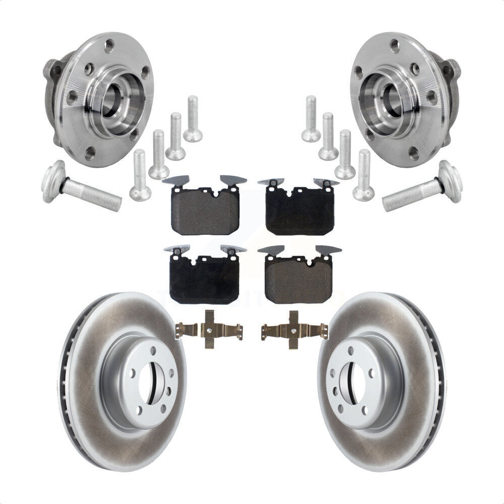 Front Hub Bearing Coat Brake Rotor Pad Kit For BMW 330i xDrive 440i Gran Coupe 320i M240i KBB-133314