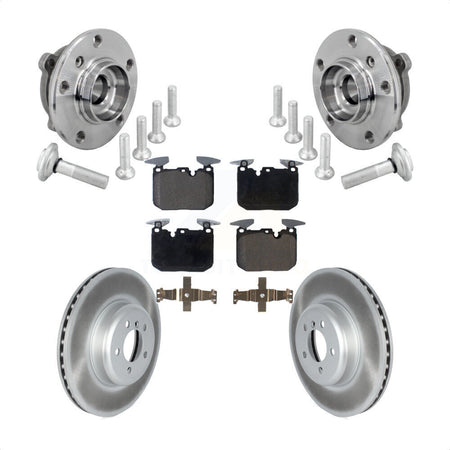 Front Hub Bearing Coated Brake Rotor Pad Kit For BMW 340i xDrive 440i Gran Coupe M240i GT KBB-133315