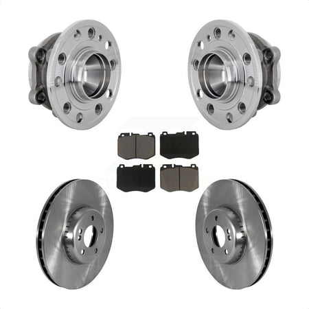 Front Hub Bearing Assembly Disc Brake Rotors And Pads Kit For Mercedes-Benz C300 C350e KBB-133381
