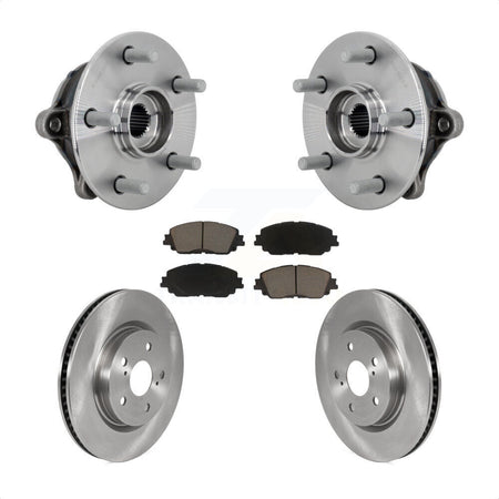 Front Hub Bearing Assembly Disc Brake Rotors And Ceramic Pads Kit For Toyota RAV4 Venza KBB-133390